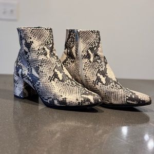Madden Girl Snakeskin booties (size 8)